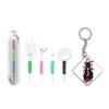 Itachi White keychain with cable protector