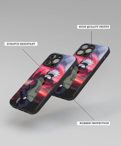 printed cover Kakashi Manga Metal Phone Cover angle