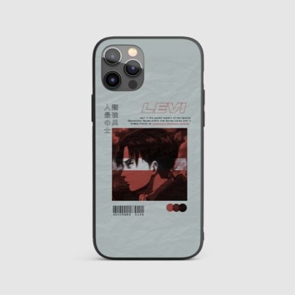 Levi Ackerman Clan Silicone Armored Phone Case