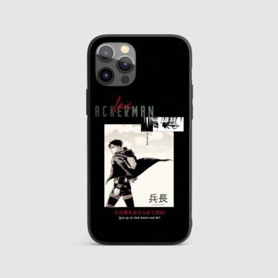 Levi Ackerman Graphic Silicone Armored Phone Case Levi Ackerman Graphic Silicone Armored Phone Case