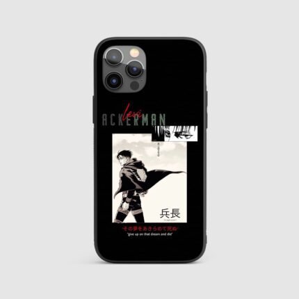 Levi Ackerman Graphic Silicone Armored Phone Case