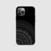 Mandala Art Black Silicone Armored Phone Case