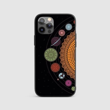 Mandala Solar System Silicone Armored Phone Case
