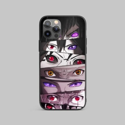 Naruto Famous Eyes Metal Phone Cover