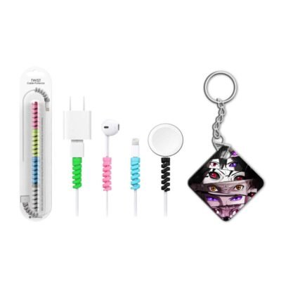 keychain with cable protectar Naruto Famous keychain with cable protectar