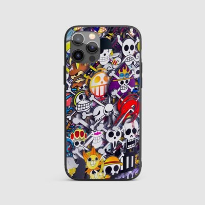 anime mobile case One Piece Sticker Art Silicone Armored Phone Case