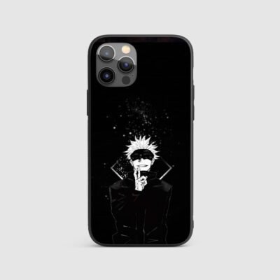 back phone case Satoru Black Silicone Armored Phone Case
