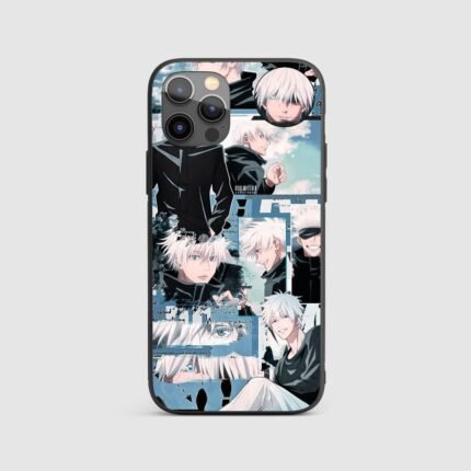 Satoru Gojo Collage Silicone Armored Phone Case