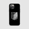 Wings of Freedom black Silicone Armored Phone Case