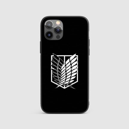 Wings of Freedom black Silicone Armored Phone Case