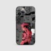Yuji Red & Black Silicone Armored Phone Case
