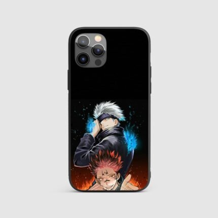 Yuji and Gojo Aesthetic Silicone Armored Phone Case