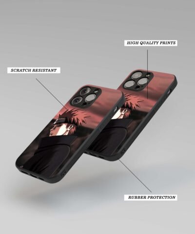 Akatsuki Pain Silicone Armored Phone Case angle view