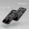 Itachi Uchiha Girl Silicone Armored Phone Case angle view