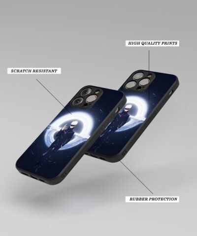 Gogo Satoru Silicone Armored Phone Case angle view