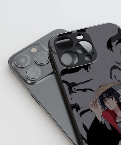 Itachi Uchiha Girl Silicone Armored Phone Case side view