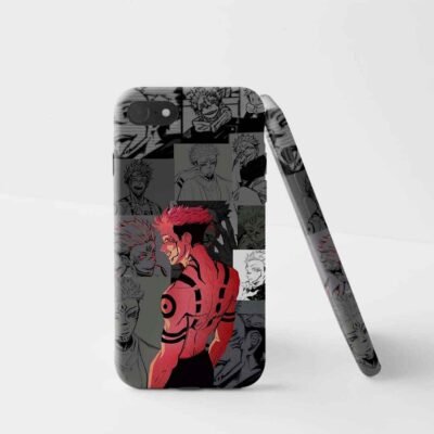 back cover Yuji Red & Black Matte Phone Case