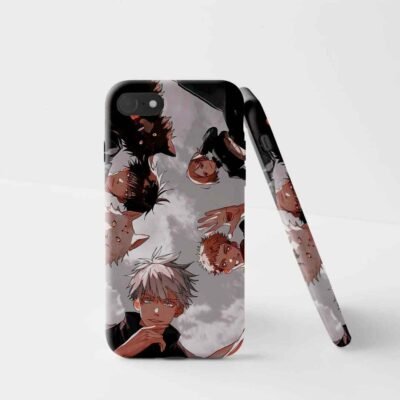 printed back cover Gojo Satoru Skyward Glance Matte Phone Case