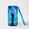 Satoru Blue Matte Phone Case