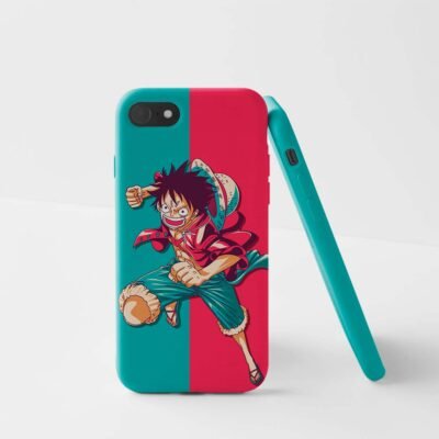 mobile phone cover One Piece Luffy Red Blue Matte Phone Case