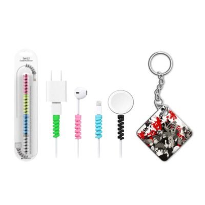 keychain with cable protector Akatsuki keychain with cable protector