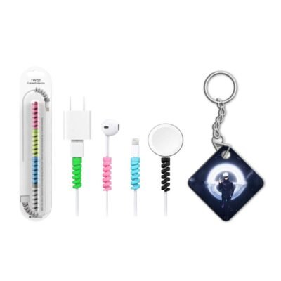 Keychain With Cable Protector Gogo Satoru Itadori Keychain With Cable Protector