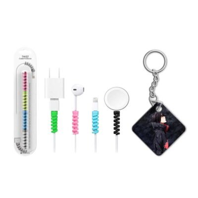 keychain with cable protector Itachi Uchiha keychain with cable protector