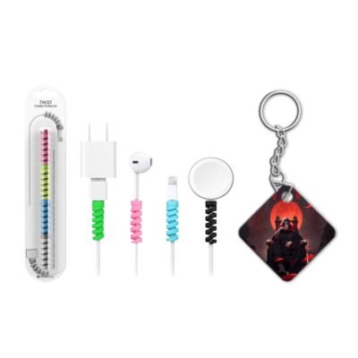keychain with cable protector Itachi Uchiha keychain with cable protector