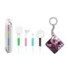 Luffy Gear 5 Art Keychain with Cable Protector