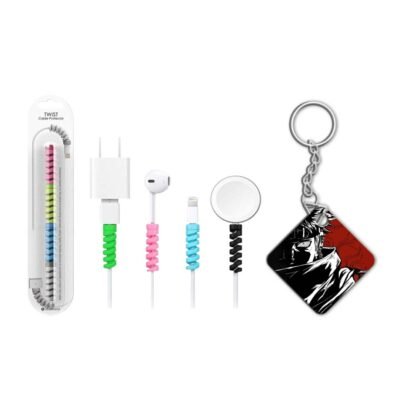 keychain with cable protector Naruto Pain Arc keychain with cable protector