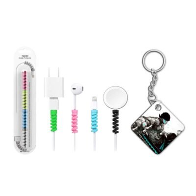 Keychain with Cable Protector Roronoa Action Keychain with Cable Protector