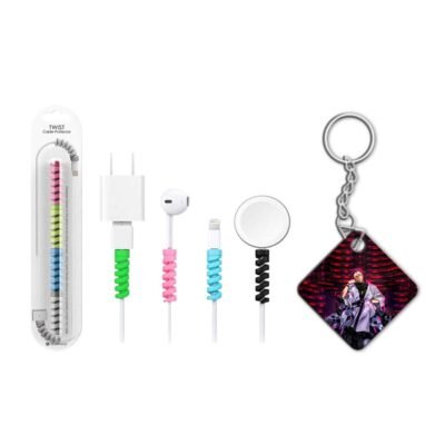 Keychain With Cable Protector Ryomen Laugh Keychain With Cable Protector