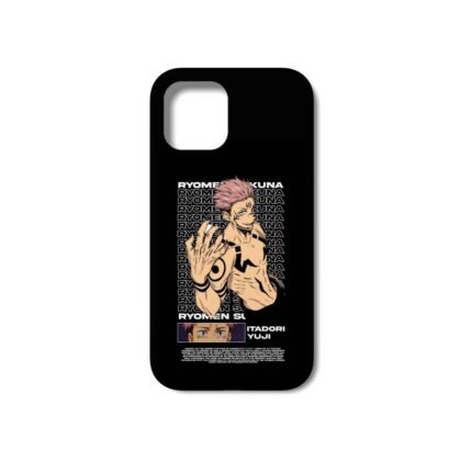 Ryomen Sukuna Pattern Matte Phone Case