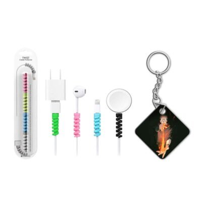 Keychain With Cable Protector Sakuna Matte Phone Case