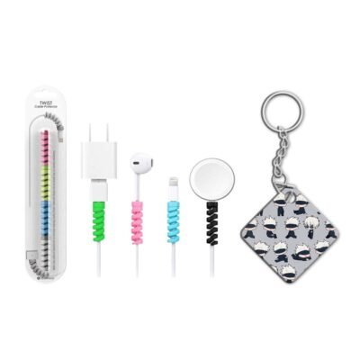 Keychain With Cable Protector Satoru Gojo Funko Keychain With Cable Protector