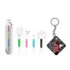 Yuji Red & Black Keychain With Cable Protector