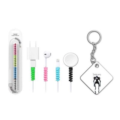 keychain with cable protectar Death Note Ryuk White Matte Phone Case
