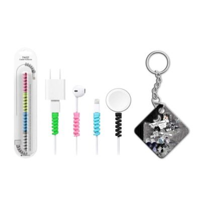 keychain with cable protectar-min Lawliet Manga Matte Phone Case