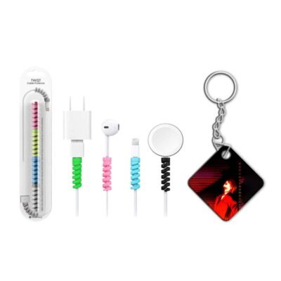 keychain with cable protectar-min Light’s Evil Laugh Death Note Matte Phone Case
