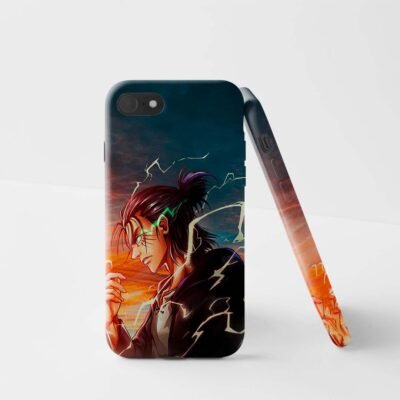 02-min Eren Yeager Lightning Matte Phone Case