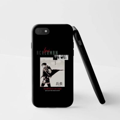 02-min Levi Ackerman Graphic Matte Phone Case