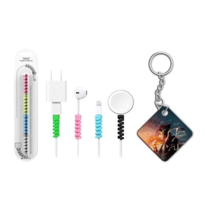 keychain with cable protectar-min Eren Yeager Lightning Matte Phone Case