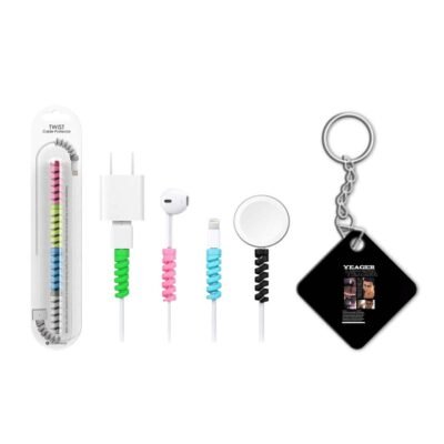 keychain with cable protectar-min Eren Yeager Graphic Matte Phone Case