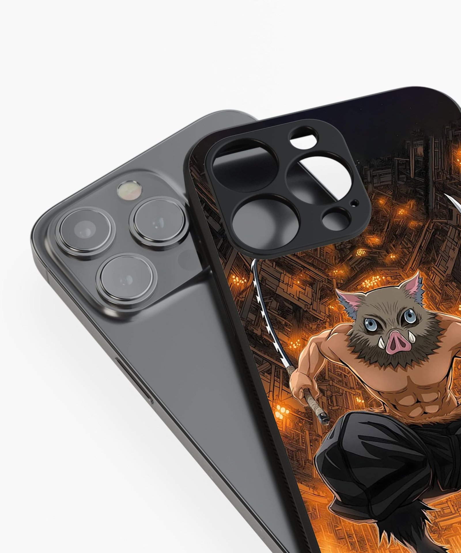 Inosuke Infinity Castle Silicone Armored Phone Case - Image 4