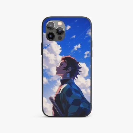 Tanjiro Kamado Sky Silicone Armored Phone Case