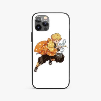 Zenitsu Agatsuma white Silicone Armored Phone Case